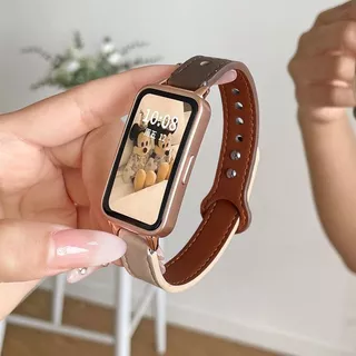 สายรัดหนัง for Smartwatch Huawei Band 11 /11 Pro /10 9 8 NFC สายรัดนาฬิกาเปลี่ยนกีฬา อุปกรณ์เสริมสร้อยข้อมือ