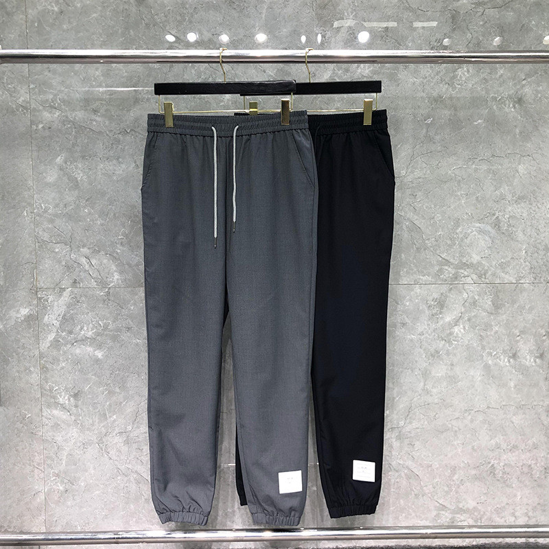 KLBK thombrowne Summer loose-fitting men's wool drawstring elastic casual sports jogger pants