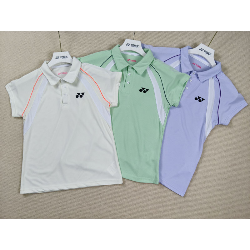 2026 YONEX Pro Badminton Jersey Breathable Women POLO Blouse เสื้อยืดกีฬา