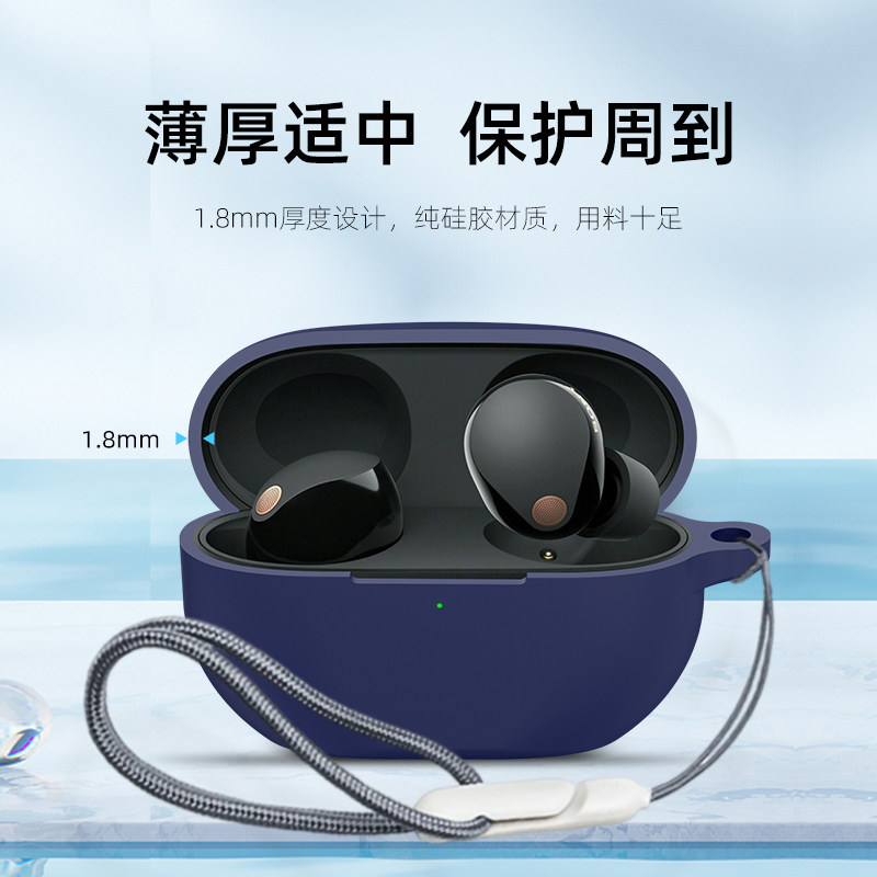 ESCASE ของแท้อย่างเป็นทางการเหมาะสําหรับ sony wf1000xm5 เคสป้องกัน xm5 หูฟังซิลิโคนป้องกันกรณีสไตล์ใ