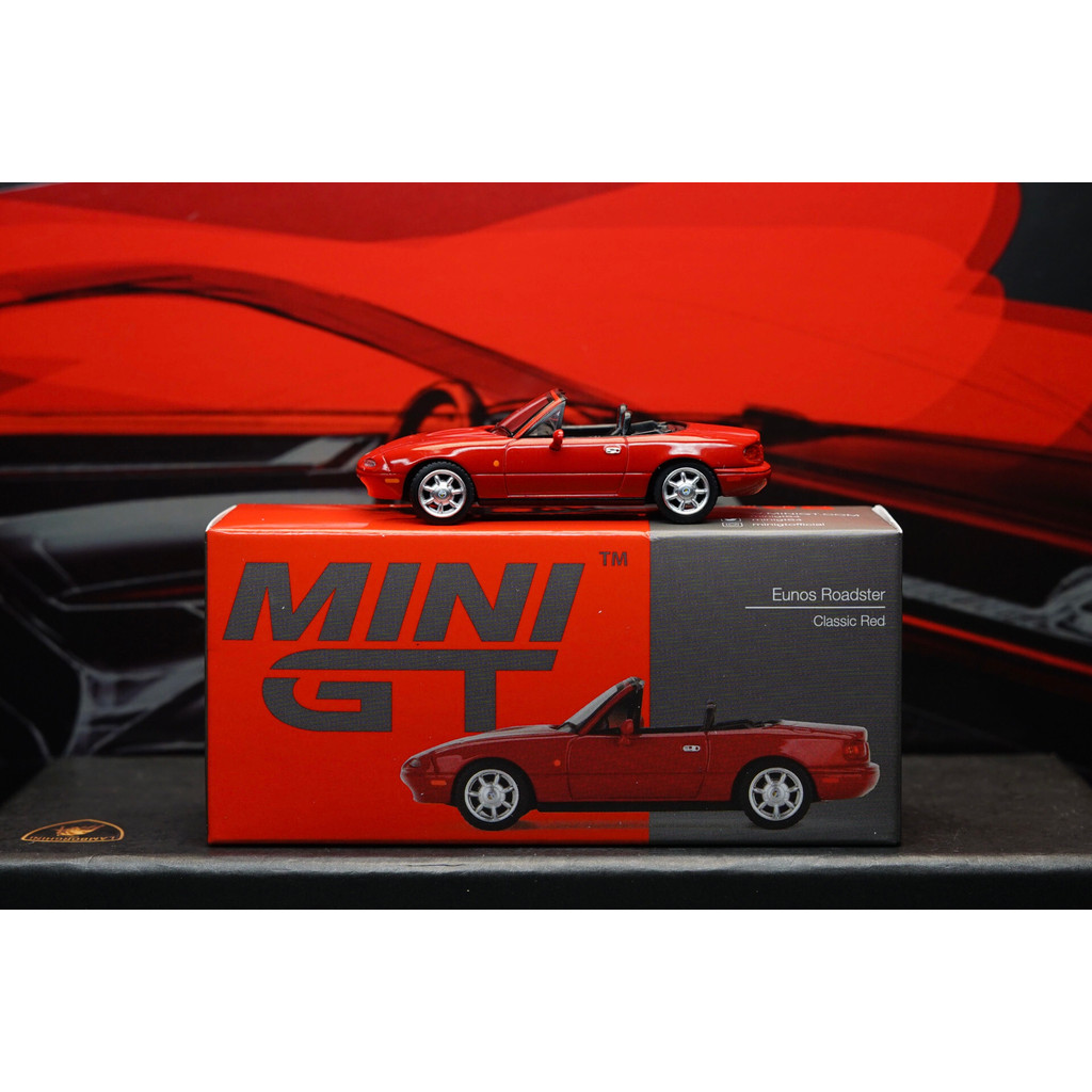 [เด็กกําพร้า] สต็อกพร้อมใหม่เอี่ยม!MINI GT 1: 64 Mazda MX-5 Mazda Miata NA โมเดลรถโลหะผสมหางเสือขวา!