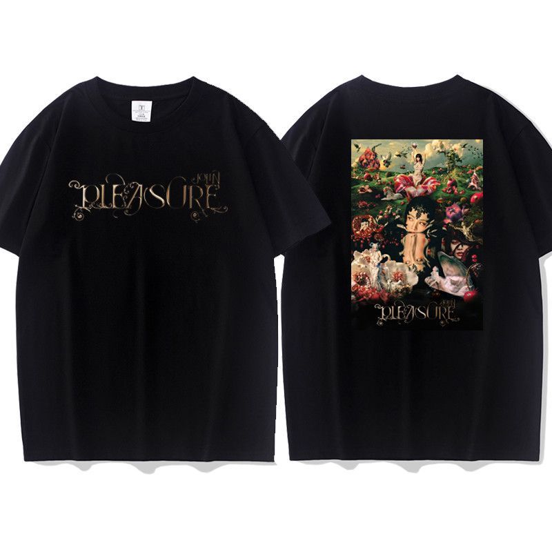 Jolin Jolin Jolin Jolin Tsai PLEASURE คอนเสิร์ตอุปกรณ์ต่อพ่วงแขนสั้นเสื้อยืดผู้ชายผู้หญิงสนับสนุนผ้า
