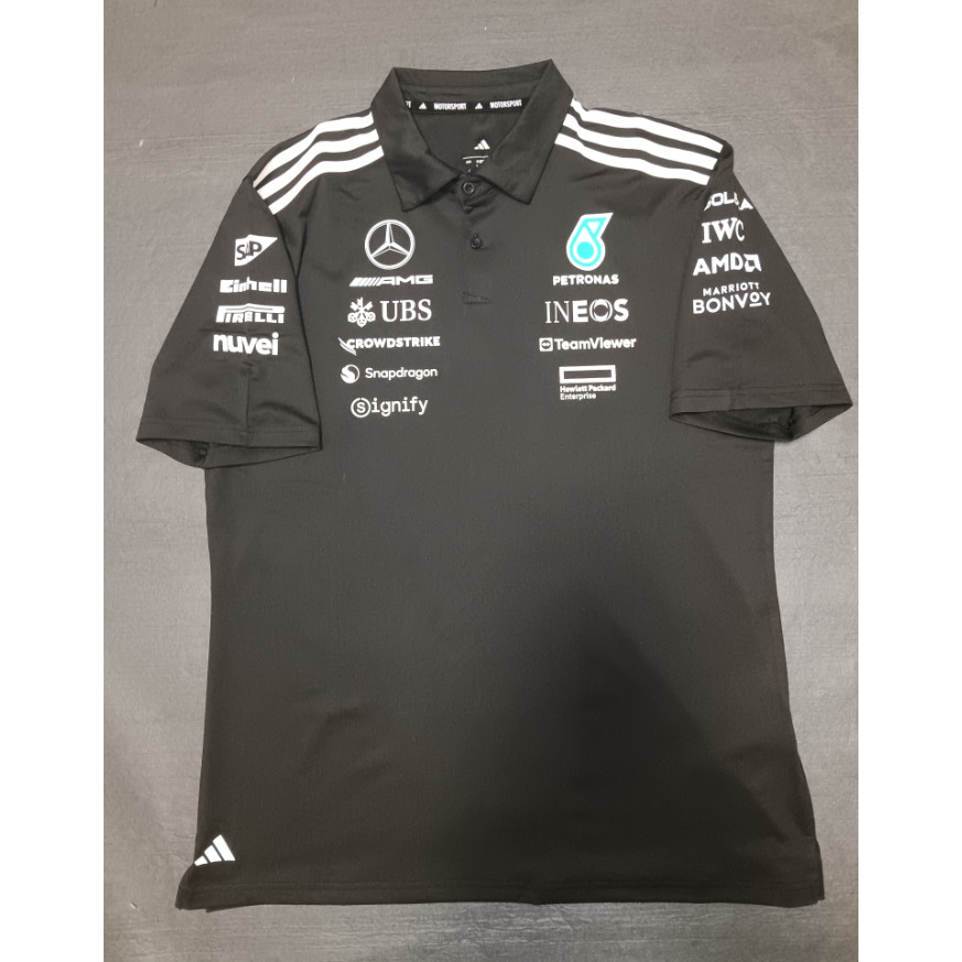 Mercedes AMG Petronas F1 2025 โปโลทีม-ดํา 1:1