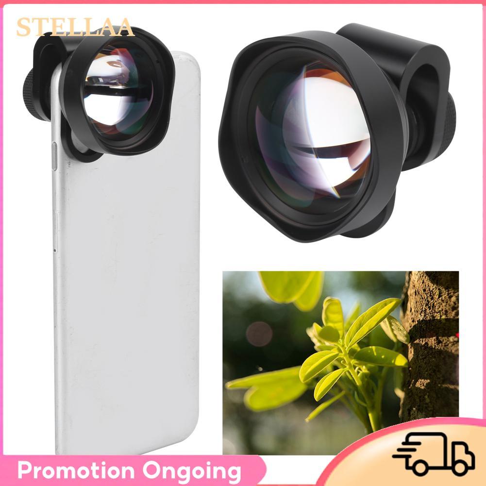 Stellaa เลนส์มาโคร 75 มม.สำหรับสมาร์ทโฟน 10X การขยาย Aspherical กล้อง M14 x P0.75 Mount Close-Up การ