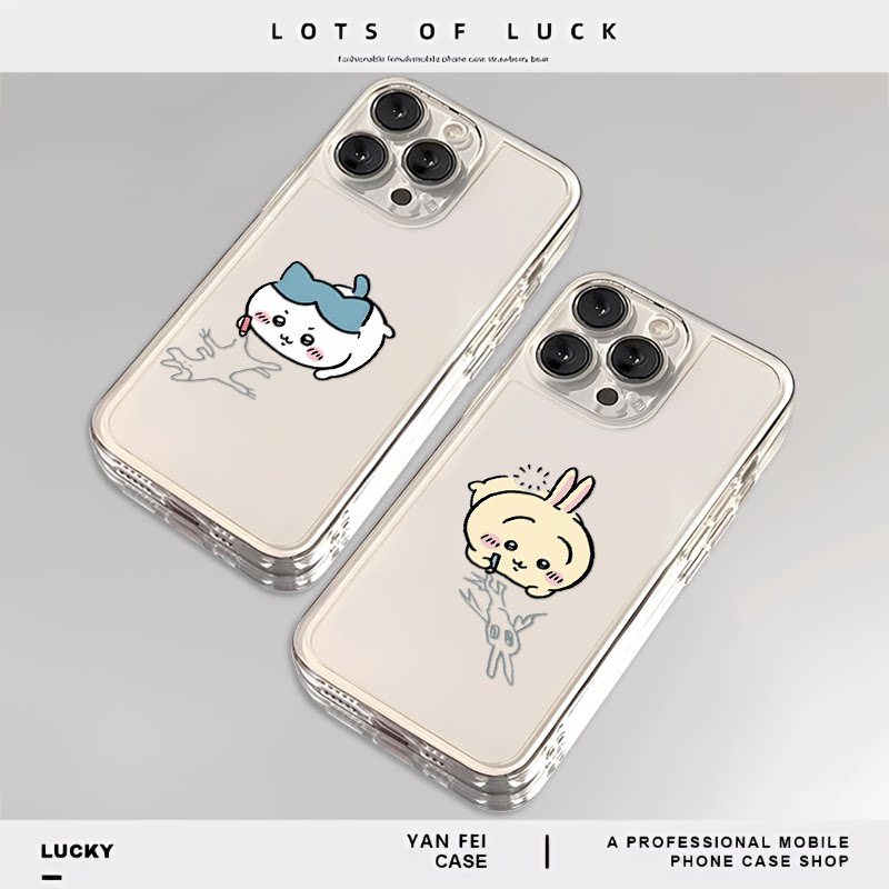 Graffiti chikawa เหมาะสําหรับ iqoo13 เคสโทรศัพท์ 12 โปร่งใส neo10pro OnePlus 13 T/ace5 ขนาดเล็กแปด 3
