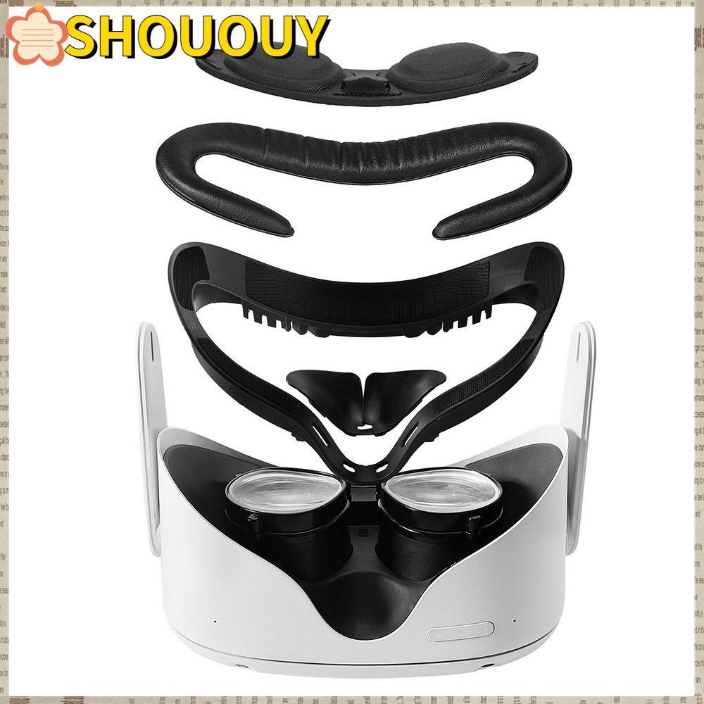 SHOUUY VR เลนส์ป้องกันโฟม Pad อะไหล่จมูก Pad Face Cushion Pad สําหรับ Quest2