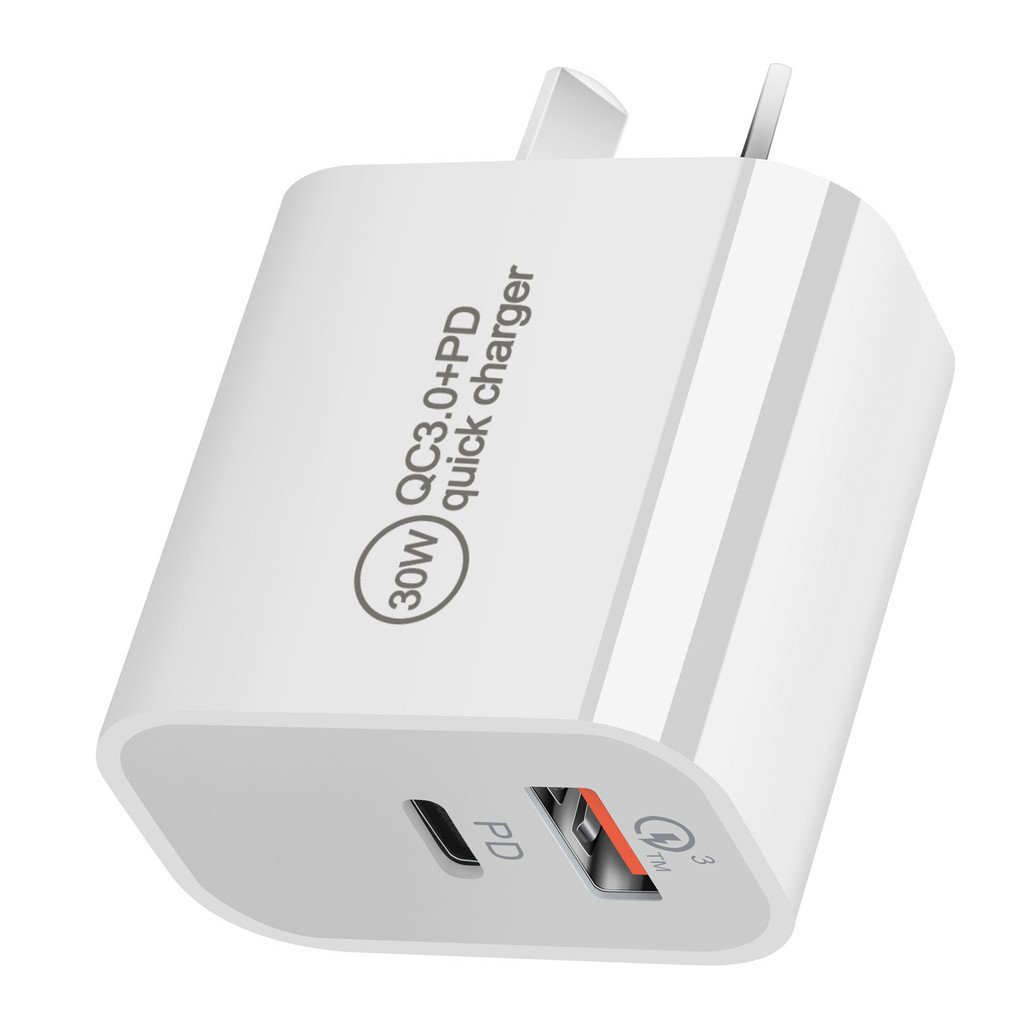 30W Australian Standard PD Charger 30W GaN PD Charger 30W Mini PD + QC3.0 อะแดปเตอร์มาตรฐานอังกฤษ 4.