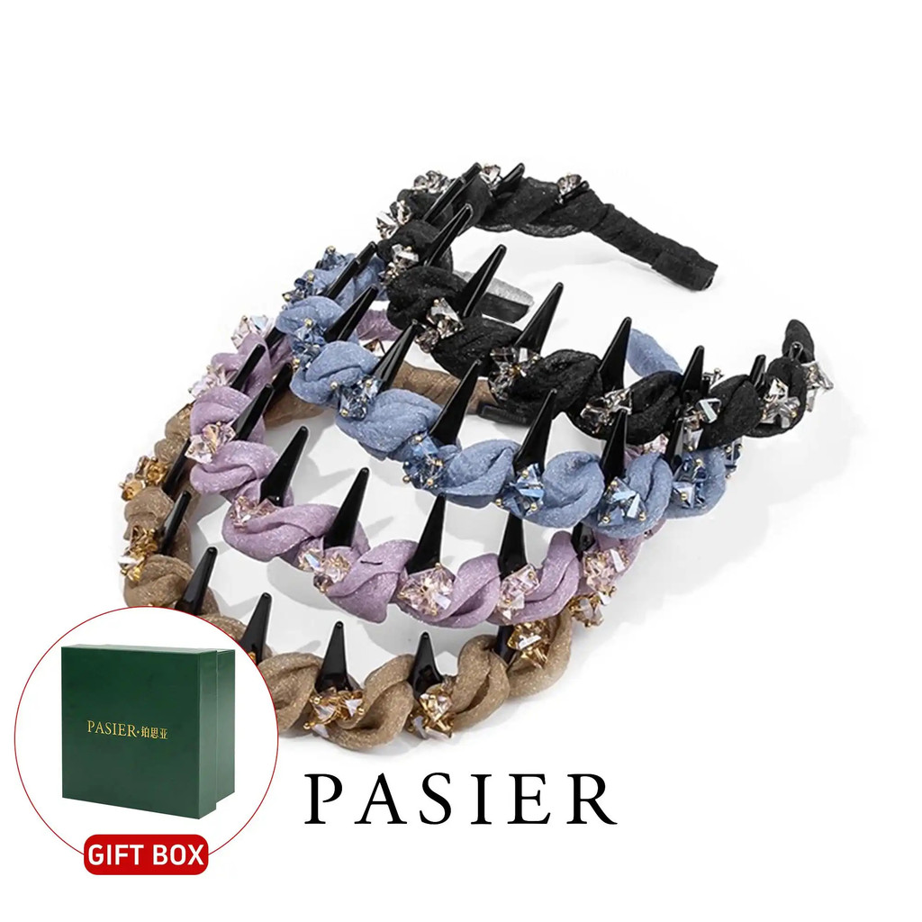 PASIER มงกุฎติดผม Paris Princess งานแฮนด์เมดประณีต สำหรับปาร์ตี้และทุกวัน FB2304