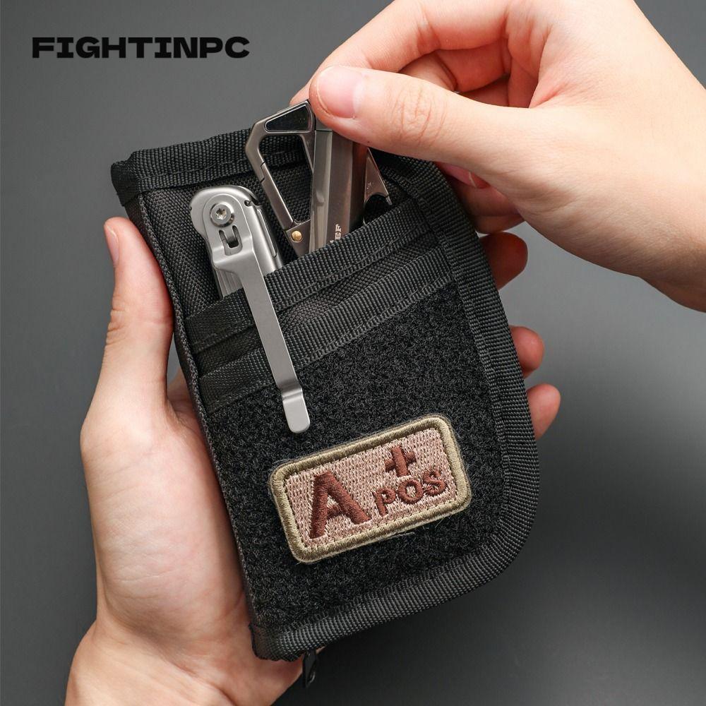 FIGHTINPC EDC Tool Storage Bag, Nylon Mini Credit Card Wallet Organizer, 2025 กระเป๋า EDC แบบพกพาอเน
