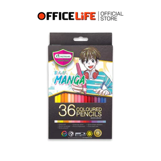 Master Art (มาสเตอร์อาร์ต) สีไม้ ดินสอสี มาสเตอร์ซีรี่ย์ รุ่น มังงะ MANGA แบบ 12 สี / 24 สี / 36 สี / 50 สี ( 1 กล่อง )