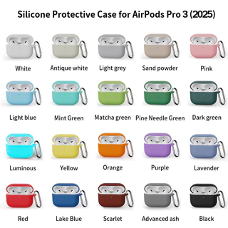 เคสป้องกัน AirPods3/4/Pro 2/Pro3 (2025) | ซิลิโคนกันตก มี 20+ สี
