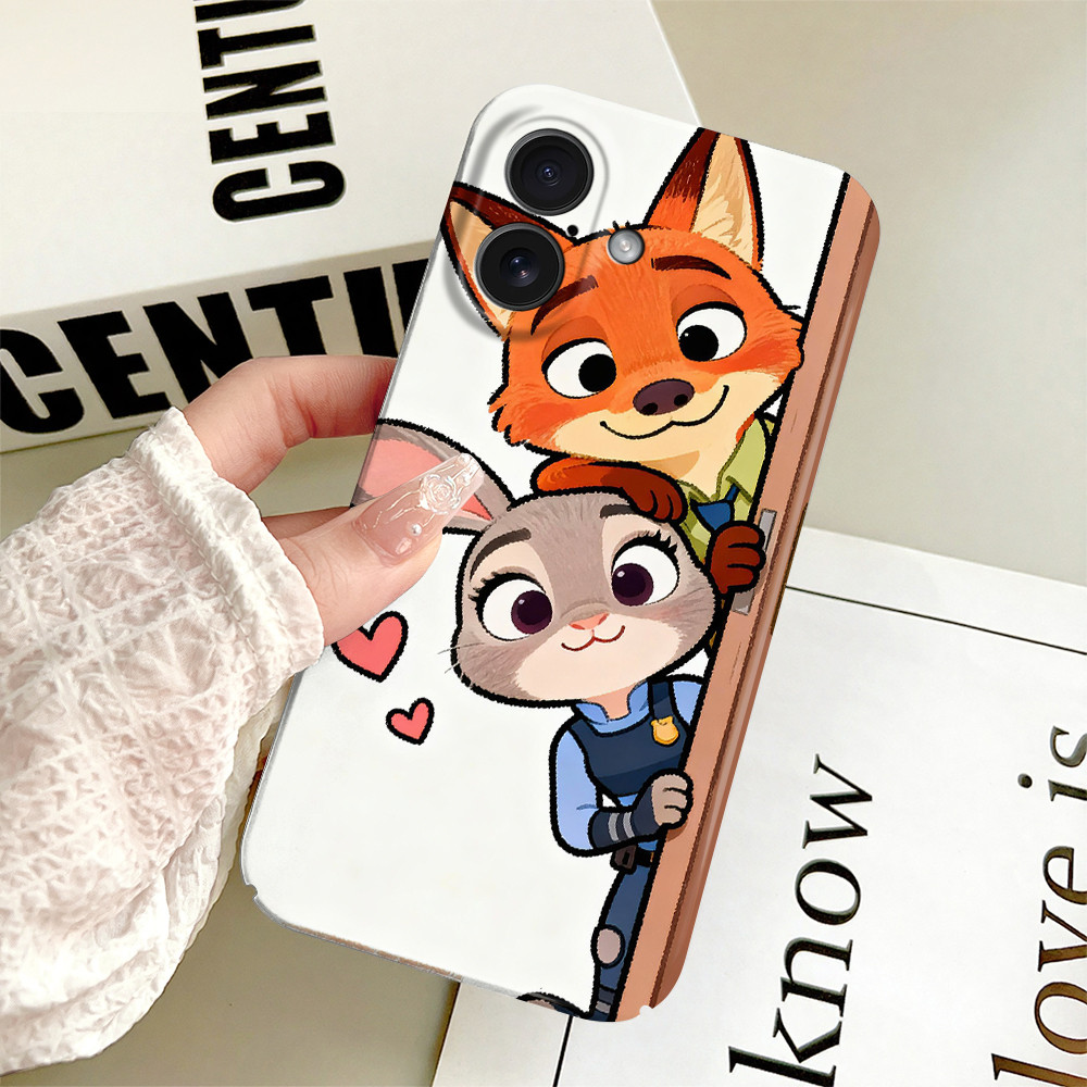 น่ารัก Judy Nick Couples Casing forGoogle PIXEL 10 7 7A 8 8A 9 9A PRO XL 5G Hard Film Cover Case FLJ