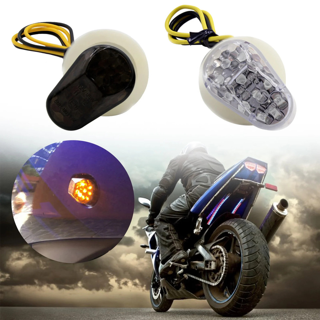 Motorcycle Turn Signals LED Indicator Flashing Photoflash Lights Bulb Motor For Yamaha YZF R1 R6 R6S