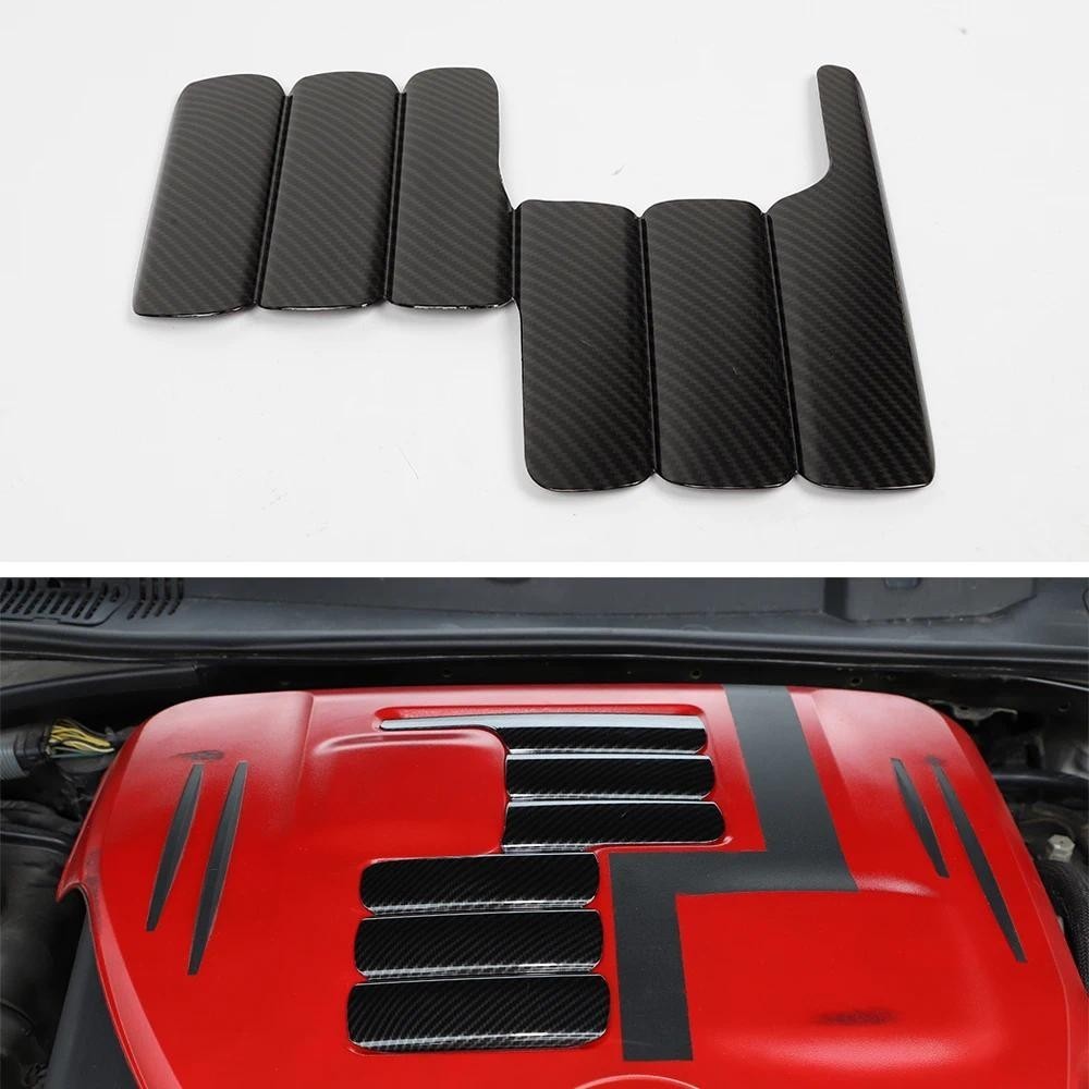 ใหม่รถตกแต่ง Trim สําหรับ Dodge Charger Challenger 2009 Up ฝาครอบเครื่องยนต์จัดแต่งทรงผม Auto Moldin