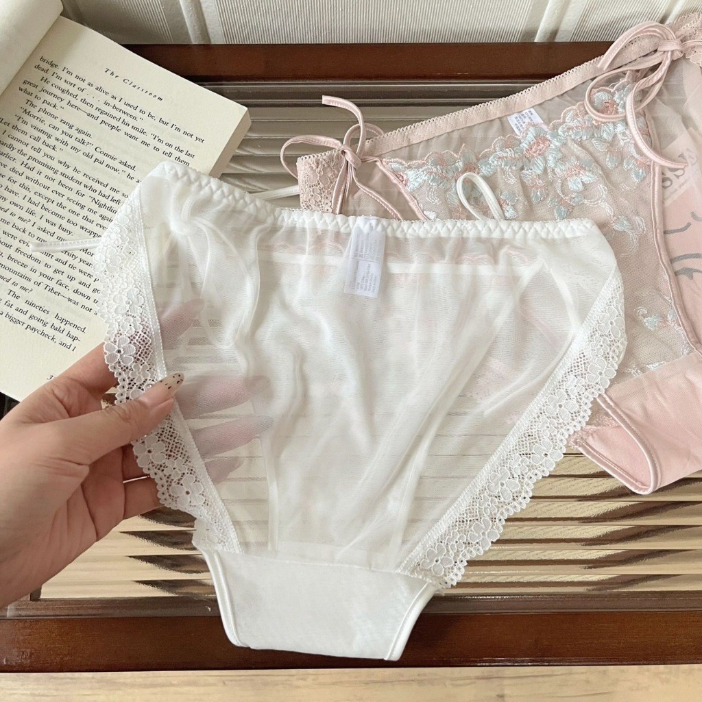 กางเกงใน Secret 304 บิกินี่ เอวต่ำ ลูกไม้ปักสวยมาก ผูกข้าง เซ็กซี่ น่ารัก แฟชั่น - รูปที่ 7