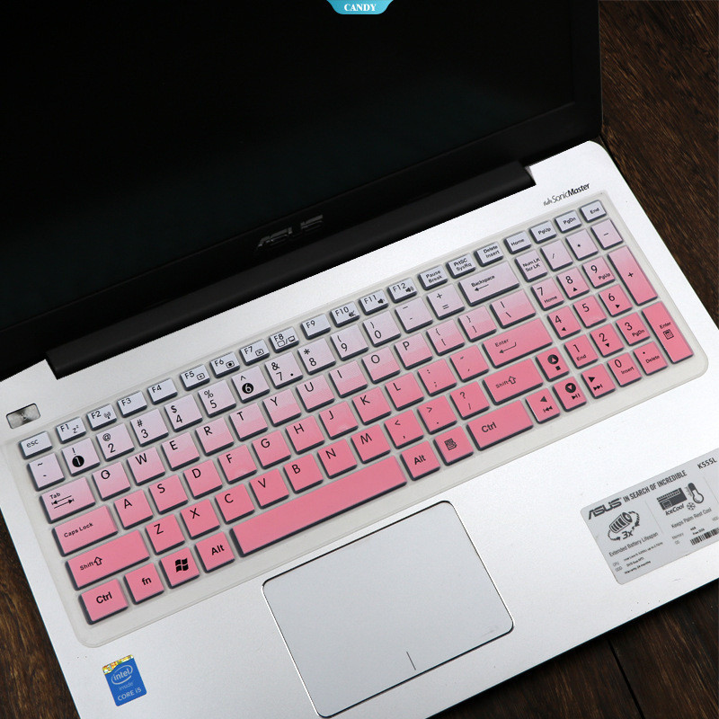 Full-Cover Anti-Dust Keyboard Protector สําหรับ ASUS 15.6 นิ้วแล็ปท็อป K555L/A555L/R556L/R557LI [ZK]