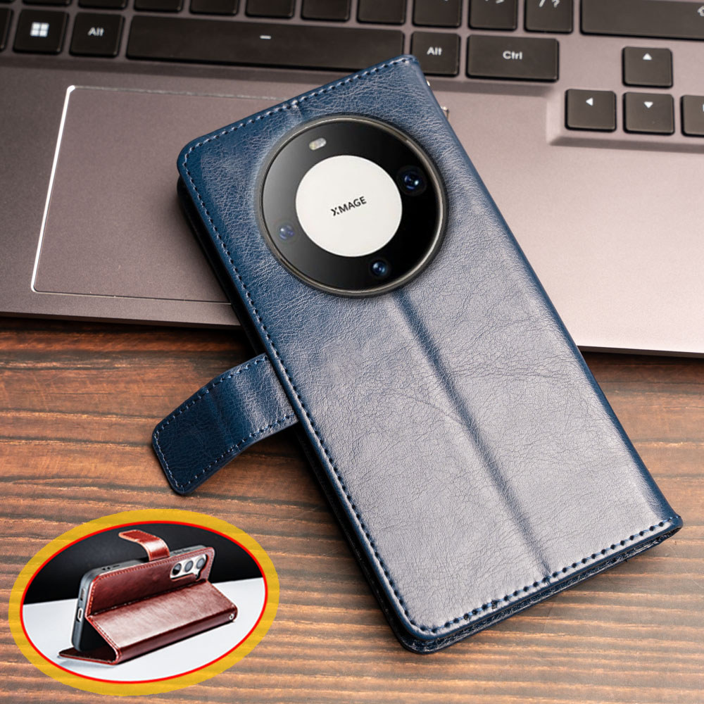 กระเป๋าสตางค์หนังสําหรับ Huawei Mate 60 Pro + ALN-AL00 AL80 AL10 AL00 Kickstand Card Holders ฝาครอบ