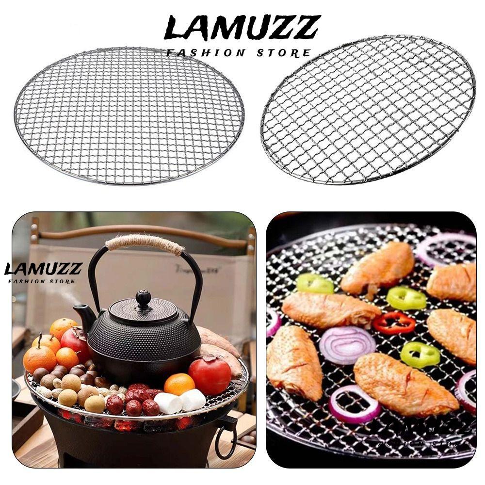 LAMUZZ ตะแกรงย่าง, ตะแกรงเหล็กแบบใช้ซ้ําได้, ตะแกรงย่างแบบไม่ติดทรงกลม