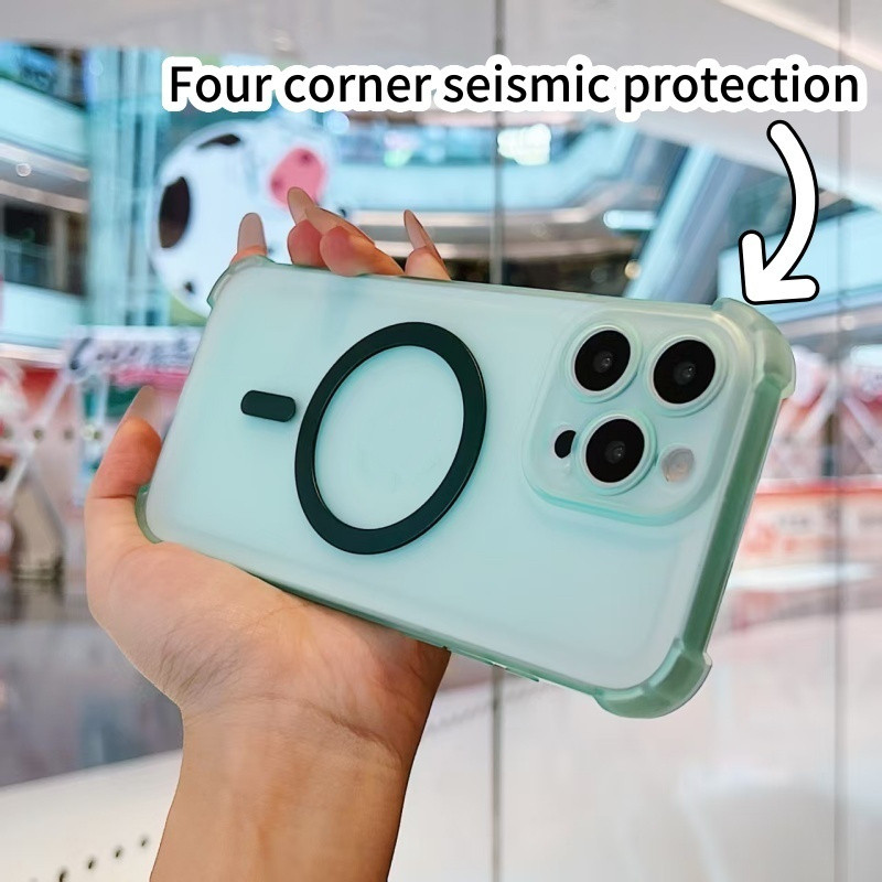 ปลอกอ่อนสําหรับ Huawei Pura 80 Ultra 70 Pro Plus + P60 P50 P40 P30 พร้อม Magnetic Attraction Air Bag