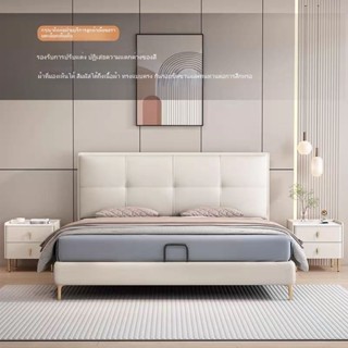 หัวเตียงไม้เนื้อแข็งหุ้มเบาะใหม่ ดีไซน์รูปอุ้งเท้าแมว ทำจากห…