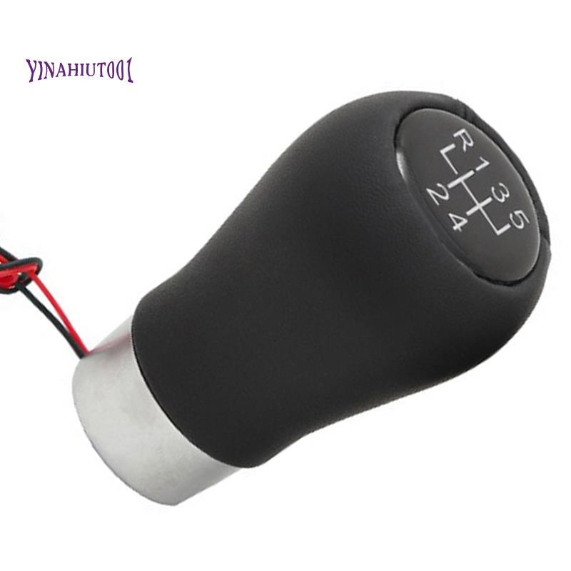Yinahiut001Car 5 เกียร์เกียร์ Shift Knob สําหรับ 1 3 5 6 7 Series E34 E46 E90 E91 E88 E81 M3 M5 E60 
