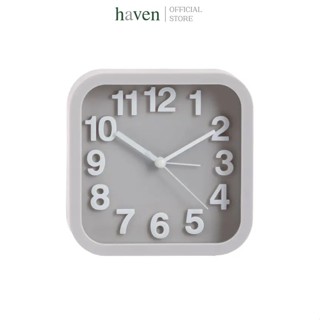 Haven นาฬิกาปลุกตั้งโต๊ะ ทรงเหลี่ยม วัสดุพลาสติก ขนาด 5 นิ้ว…