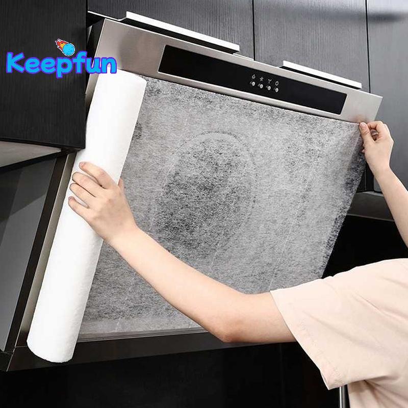 [Keepfun] Range Hood Grease Filter Paper Oil Absorbent Dirt Stopper Kitchen Home Non-Woven [ใหม่]