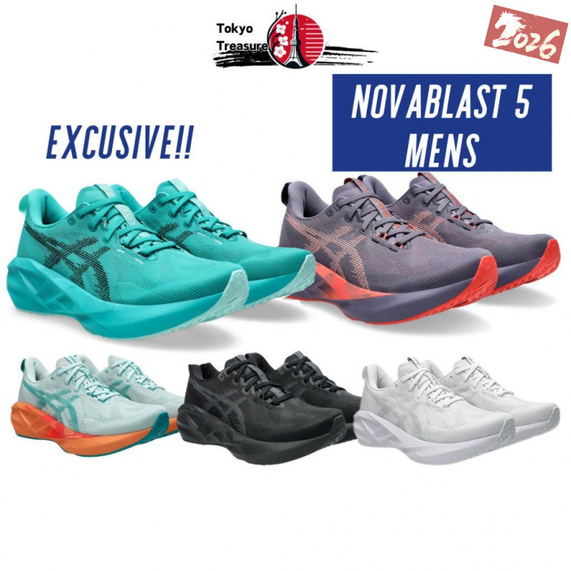 ASICS NOVABLAST 5 รองเท้าวิ่งสำหรับผู้ชายและผู้หญิง ใช้งานได้ทั้งในบ้านและกลางแจ้ง 9OQ7