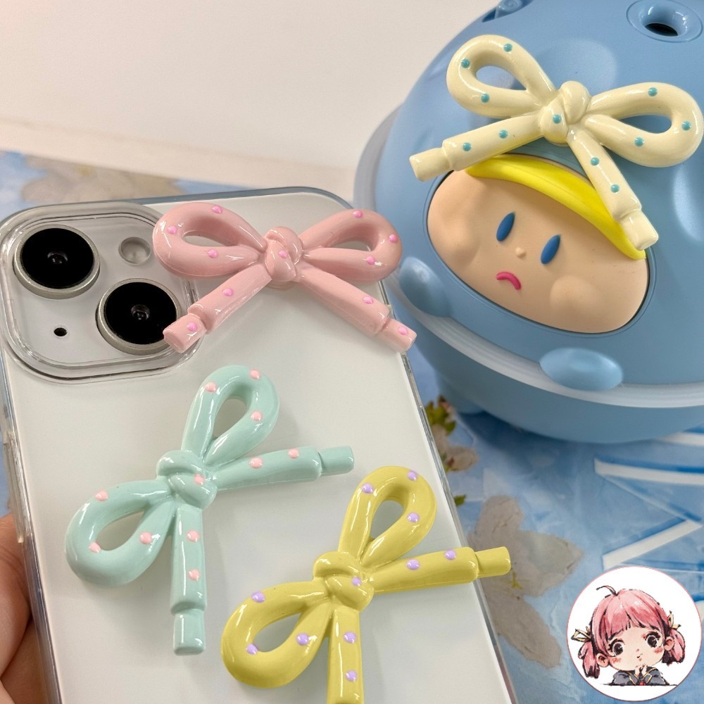 โบว์ลายจด สติ๊กเกอร์ ตัวการ์ตูน น่ารัก ที่ติดโทรศัพท์ ตกแต่งแท็บเล็ตพีซีเครื่องต่างๆ สติ๊กเกอร์ สไตล์อินเทรนด์ ส่งจากไทย