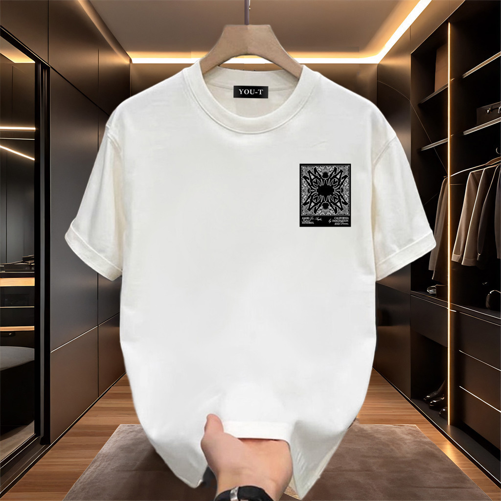 T42.SHOP🌸สื้อยืด oversize เสื้อแฟชั่น เกาหลี สตรีท ใส่สบาย โคตรนุ่ม ผ้าคอตตอน ลาย 'AM AM'S-5XL