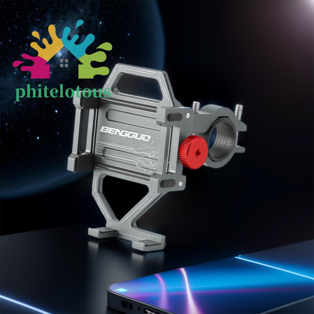 Phitelotous ที่วางโทรศัพท์สำหรับจักรยานแบบปรับได้ สําหรับสมาร์ทโฟน MTB และ E-Bike