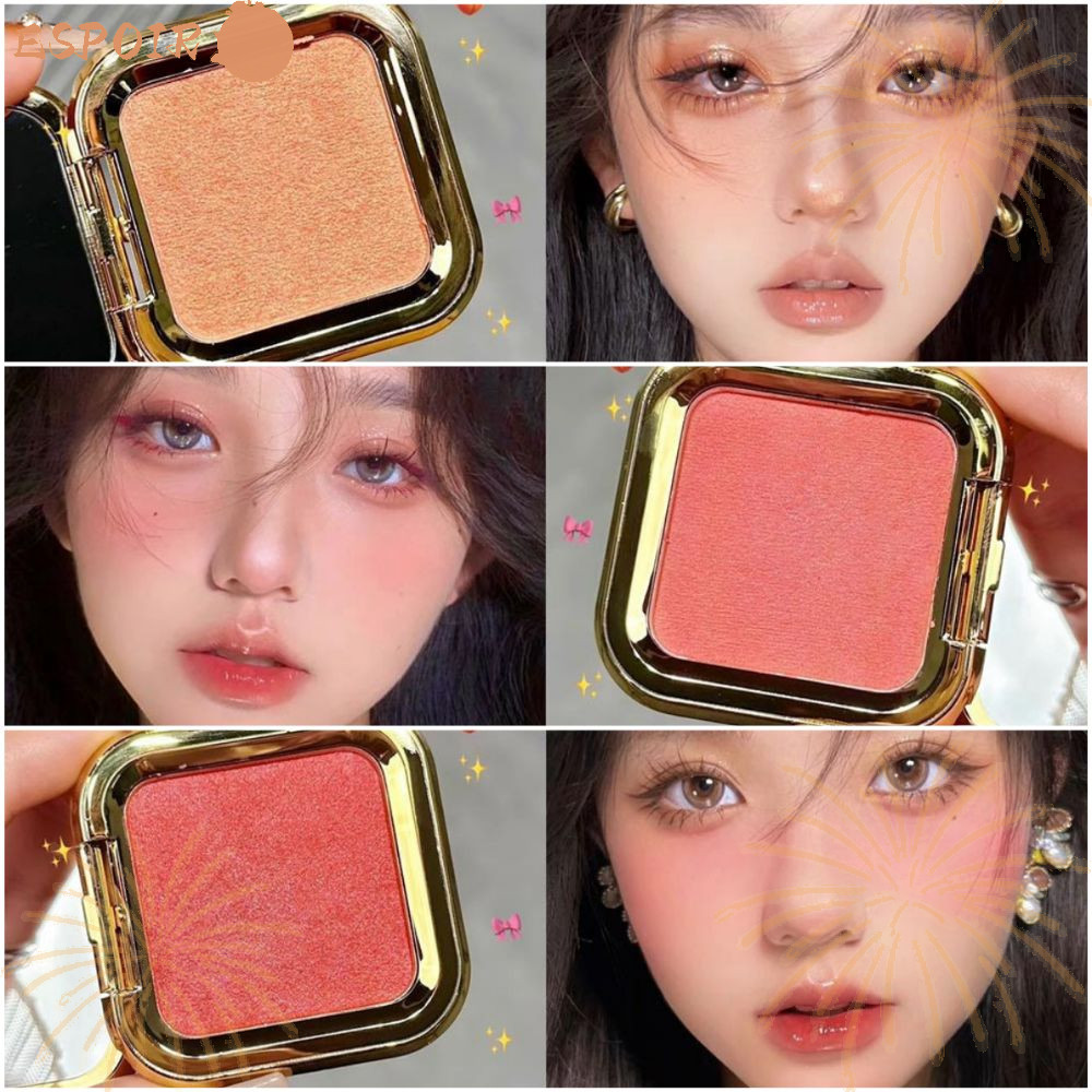 ESPOIR1 Powder Blusher, Monochrome Natural Brightening Highlight Powder Blusher, มันฝรั่งบด Contour 