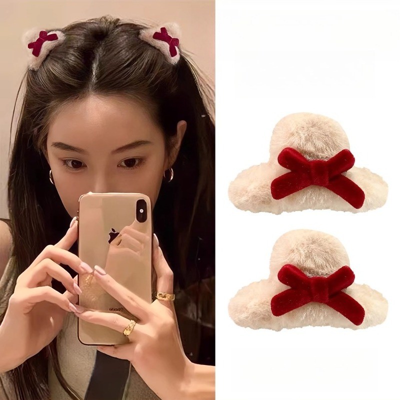 ตุ๊กตาโบว์คลิปทรงเจ้าหญิงสำหรับผู้หญิง ดีไซน์เรียบหรู เพื่ออุปกรณ์แต่งผม