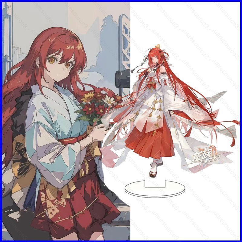 SQ3 Dragon Raja แผ่นยืน Uesugi Erii อะคริลิคผู้ถือแผ่นยืนป้ายอะนิเมะเดสก์ท็อปเครื่องประดับ QS3