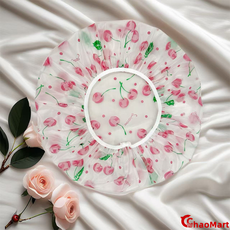 ChaoMart หมวกอาบน้ำ PE วัสดุป้องกันน้ำสุดดี – ใส่สบายไม่แน่นหัว - รูปที่ 6