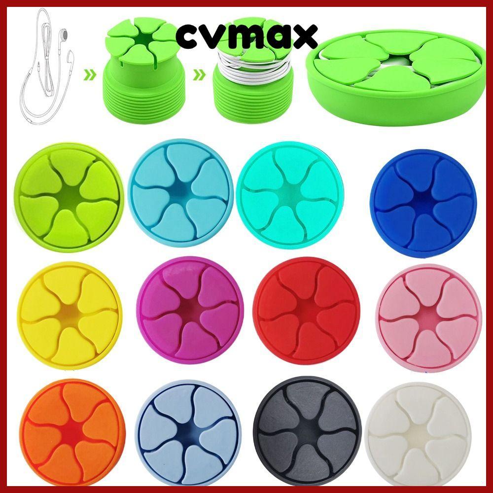 Cvmax ที่เก็บสายชาร์จ สายหูฟัง ซิลิโคน แบบพกพา ขนาดเล็ก