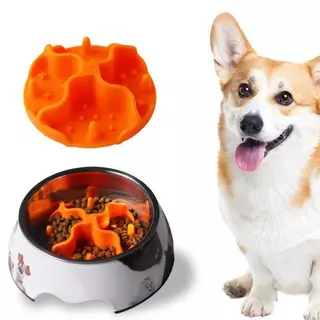 Garfeel Daddy Universal Dog Slow Feeder ใส่ | ซิลิโคน ต่อต้าน-ช็อก สัตว์เลี้ยงชามอุปกรณ์เสริมซิลิโคนช้าป้อนแทรกลื่นนุ่มเสื่ออาหารช้าดูด | ใส่ชามใดๆ