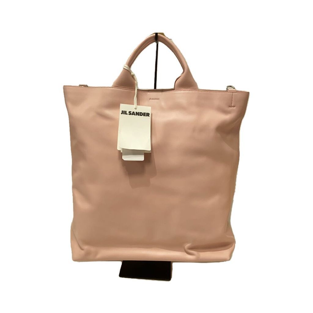 JIL SANDER Tote Bag Purse XIAO MD leather 2 way cowhide pink plain J27WC0001 Direct from Japan Secon