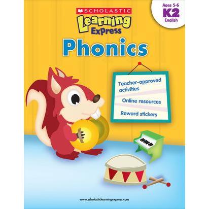 [BnB] USED Learning Express, Phonics, Age 5-6 K2 English โดย Scholastic (มือสอง: ดี ดินสอทําเครื่องห