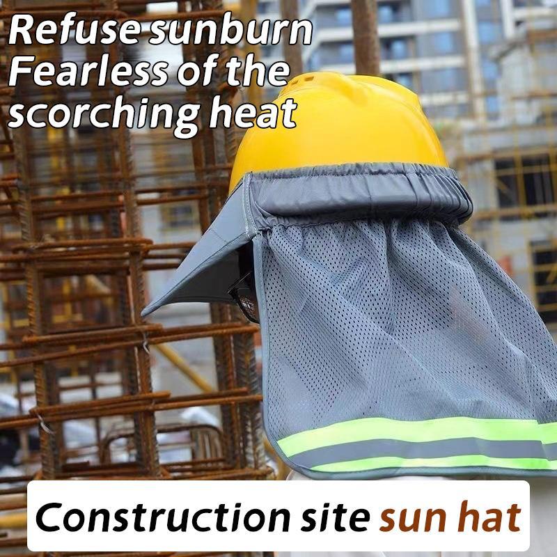 Technicolorsuper ใหม่สะท้อนแสงตาข่ายสะท้อนแสงBreathable Anti-UVหมวกชายหาดคอป้องกันผ้าคลุมไหล่Univers