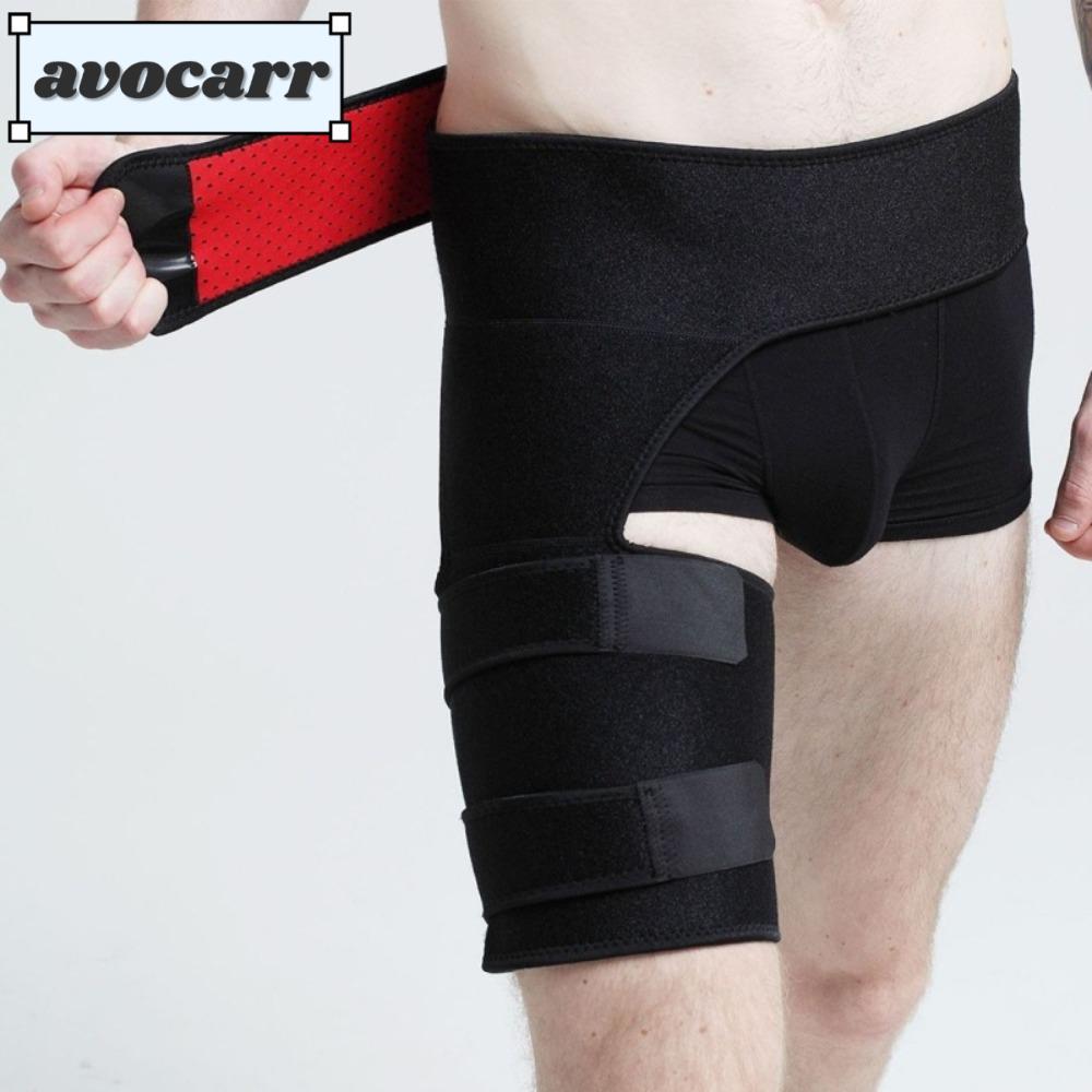 Avocarr สายรัดสะโพก ปรับได้ ป้องกัน ซัพพอร์ต เส้นประสาท ต้นขา