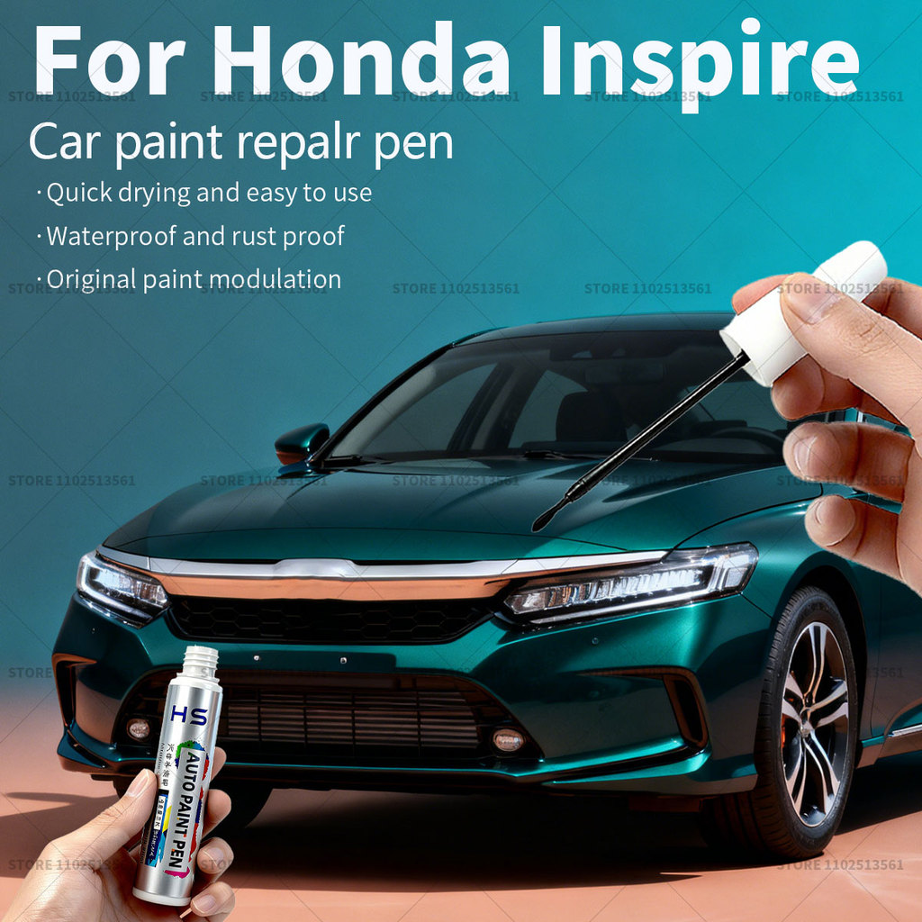 สําหรับHonda Inspireรถซ่อมสีปากกาTouch Up Scratch Remover DIYอุปกรณ์เสริมอัตโนมัติสีฟ้าสีเขียวG516Pส