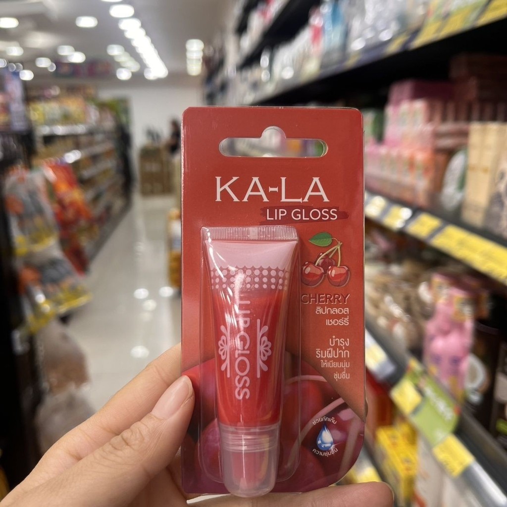 ประเทศไทย Kala Tube Lip Gloss Moisturizing Lasting Moisturizing Lip Gloss Transparent Water Gloss สไ