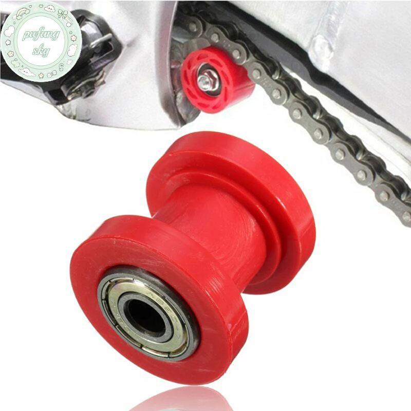 PUSKY 1 ชิ้น 8 มิลลิเมตร 10 มิลลิเมตรลูกกลิ้งโซ่ Slider Tensioner ล้อท่องเที่ยว Pit Dirt Bike Moto TH