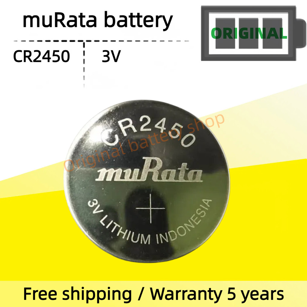 Original muRata CR2450 แบตเตอรี่ BMW 1 3 4 5 7 Series X3 X4 M3 แบตเตอรี่กุญแจรีโมท