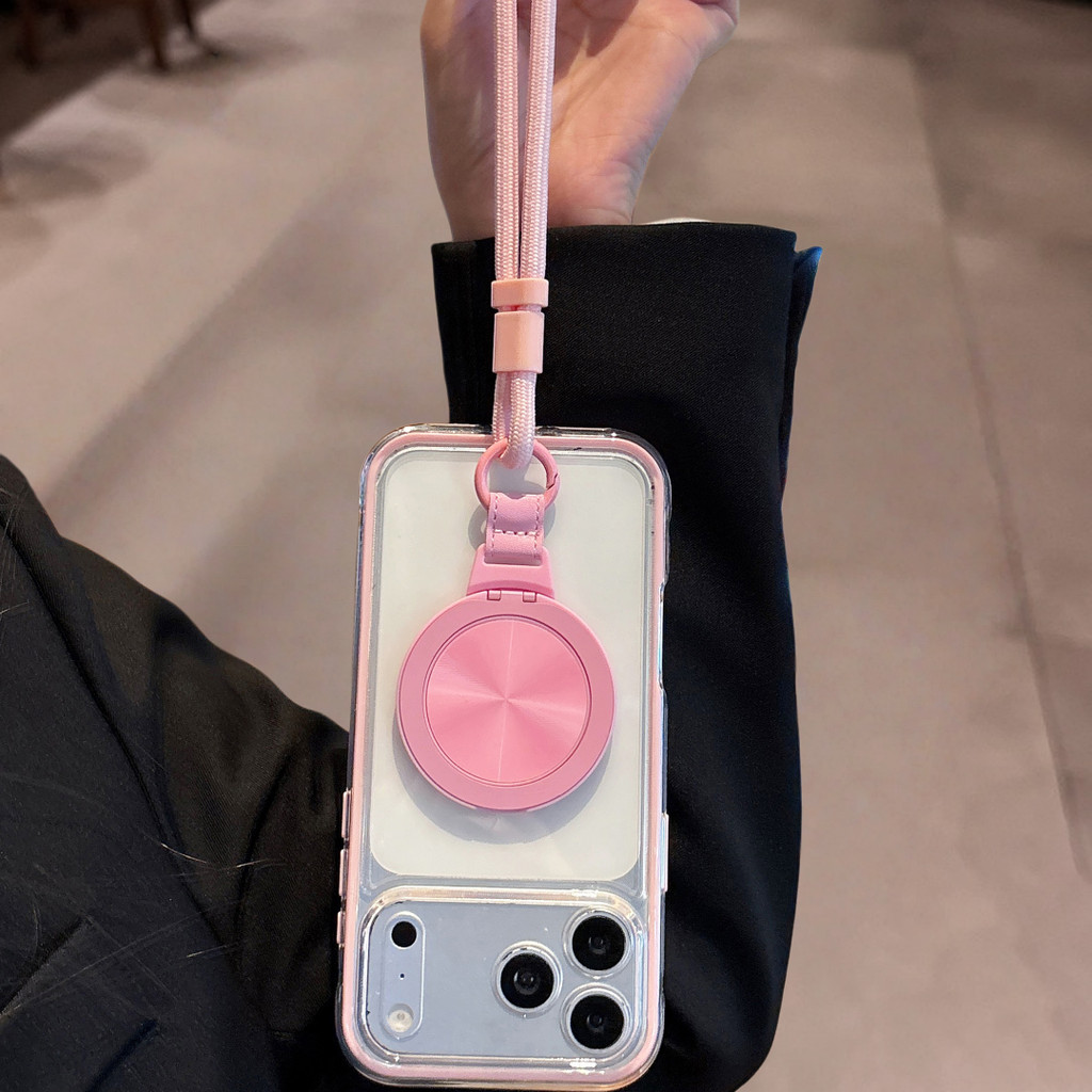 ปลอกใหม่สีสันสดใส 360° ขาตั้งหมุนได้พร้อมเชือกสั้น เคสแม่เหล็ก ขอบกันลื่น ป้องกันการชนและป้องกันการต