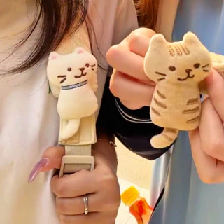 3ง เบาะแมวตุ๊กตาพวงกุญแจกระเป๋าเป้สะพายหลังนุ่มความปลอดภัยสายเข็มขัดของขวัญสําหรับนักเรียน