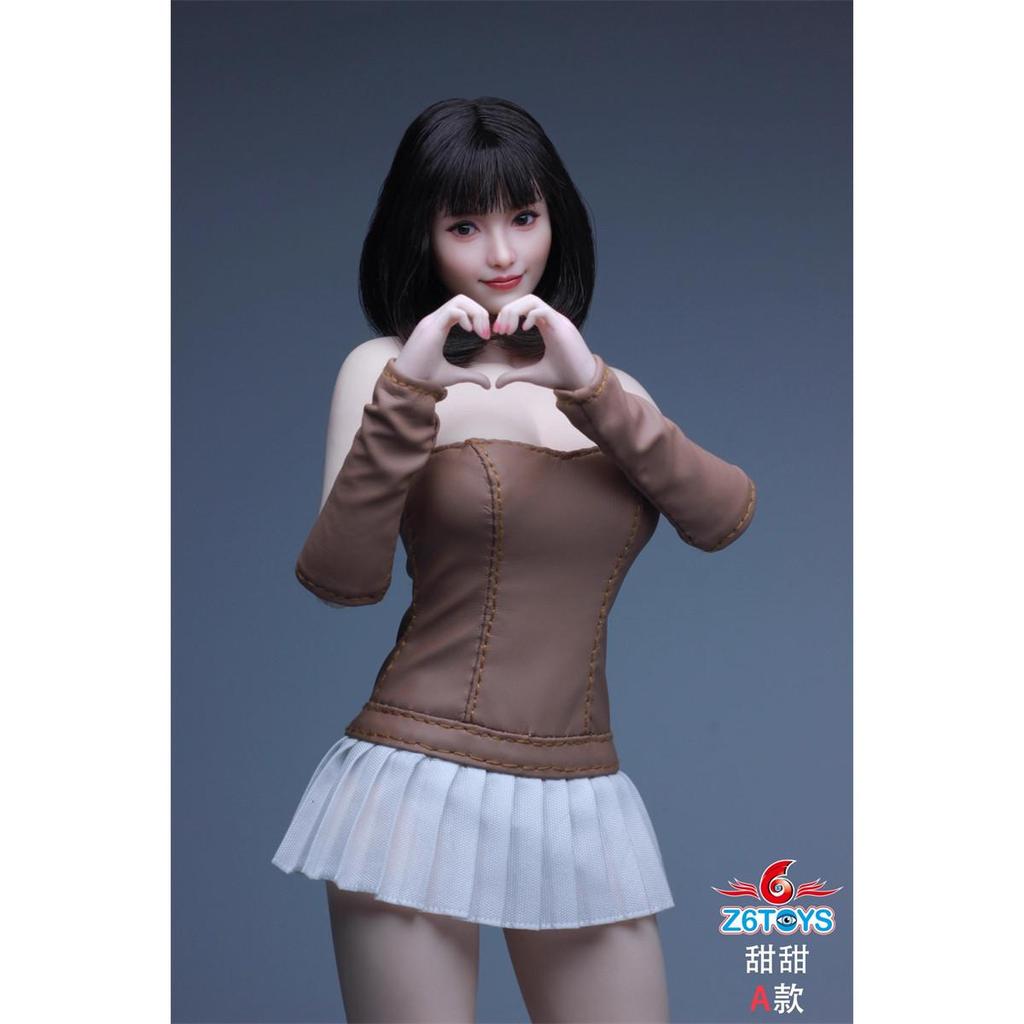 Z6TOYS 1: 6 ทหารเอเชีย Movable Eye Smile Beauty Head แกะสลักหวาน ZC021