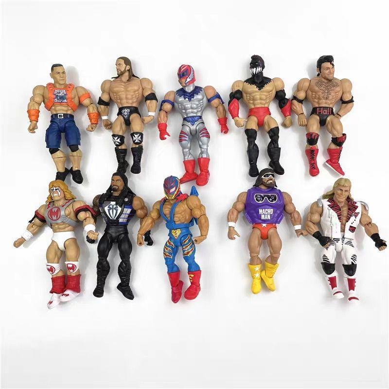△【ของแท้ Mattel】Action Figure 20cm Wrestling Wrestler Collection Player Doll Model Figure Decorative