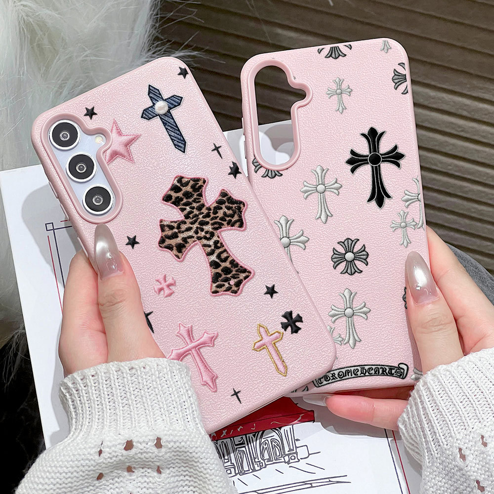 ครอสสุดเท่ Leather เคสมือถือ For Samsung A27 A37 A57 S26 UItra A07 A56 A17 A06 A16 A26 A15 A35 A34 A36 A53 A55 เคส